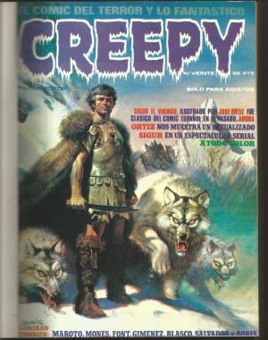 Creepy, encuadernados 1 tomo, del 20 al 28, (falta la portada del n° 21)