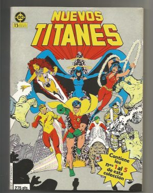 NUEVOS TITANES, 4 tomos reetapados, c/ tomo lleva 5 números.