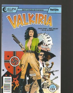 VALKIRIA (Eclipse Comics) del nº 1 al 6 (completa) por Chuck Dixon, Paul Gulacy y Brent Anderson.